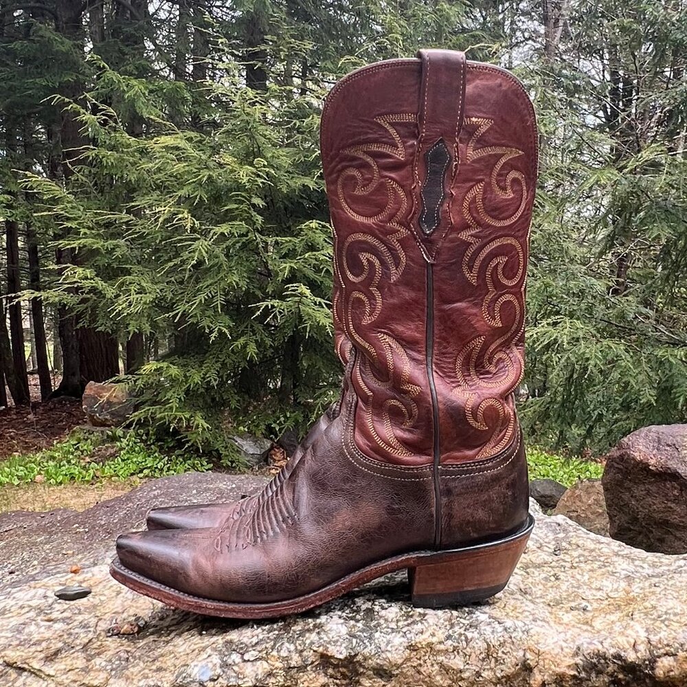 Lucchese Handmade Cowboy Boots 7 B - Picture 4 of 11